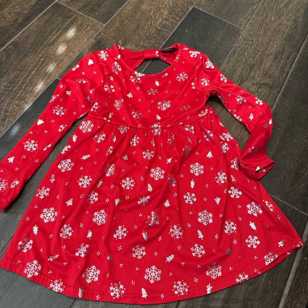 EUC Picapino Snowflake Print Skater Dress